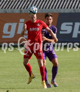 Fussball Bundesliga. Testspiel. ATSV Wolfsberg gegen SK Austria KLagenfurt. Marcel Stoni, (Wolfsberg),   Thorsten Mahrer  (KLagenfurt). Wolfsberg, am 4.7.2023.
Foto: Kuess



---
pressefotos, pressefotografie, kuess, qs, qspictures, sport, bild, bilder, bilddatenbank