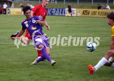 Fussball Bundesliga. Testspiel. ATSV Wolfsberg gegen SK Austria KLagenfurt.  Sebastian Guerra Soto  (KLagenfurt). Wolfsberg, am 4.7.2023.
Foto: Kuess



---
pressefotos, pressefotografie, kuess, qs, qspictures, sport, bild, bilder, bilddatenbank