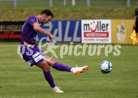 Fussball Bundesliga. Testspiel. ATSV Wolfsberg gegen SK Austria KLagenfurt.  Andrew Irving  (KLagenfurt). Wolfsberg, am 4.7.2023.
Foto: Kuess



---
pressefotos, pressefotografie, kuess, qs, qspictures, sport, bild, bilder, bilddatenbank