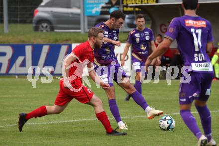 Fussball Bundesliga. Testspiel. ATSV Wolfsberg gegen SK Austria KLagenfurt.  Andrew Irving  (KLagenfurt). Wolfsberg, am 4.7.2023.
Foto: Kuess



---
pressefotos, pressefotografie, kuess, qs, qspictures, sport, bild, bilder, bilddatenbank