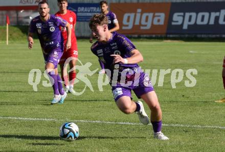 Fussball Bundesliga. Testspiel. ATSV Wolfsberg gegen SK Austria KLagenfurt. Moritz Berg   (KLagenfurt). Wolfsberg, am 4.7.2023.
Foto: Kuess



---
pressefotos, pressefotografie, kuess, qs, qspictures, sport, bild, bilder, bilddatenbank