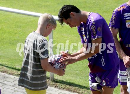 Fussball Bundesliga. Testspiel. Sk Austria KLagenfurt gegen Liefering.  Sebastian Guerra Soto (Austria). Gmuend, am 7.7. 2023.
Foto: Kuess



---
pressefotos, pressefotografie, kuess, qs, qspictures, sport, bild, bilder, bilddatenbank