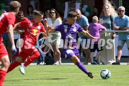 Fussball Bundesliga. Testspiel. Sk Austria KLagenfurt gegen Liefering. Till Schumacher (Austria). Gmuend, am 7.7. 2023.
Foto: Kuess



---
pressefotos, pressefotografie, kuess, qs, qspictures, sport, bild, bilder, bilddatenbank