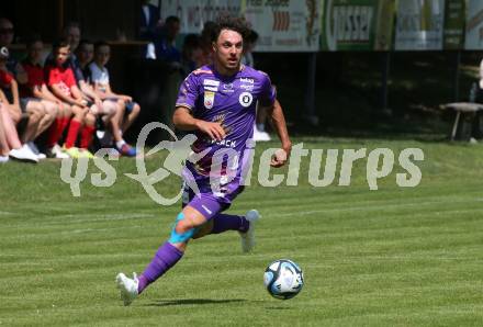 Fussball Bundesliga. Testspiel. Sk Austria KLagenfurt gegen Liefering. Simon Straudi (Austria). Gmuend, am 7.7. 2023.
Foto: Kuess



---
pressefotos, pressefotografie, kuess, qs, qspictures, sport, bild, bilder, bilddatenbank