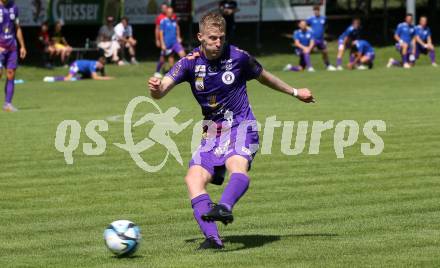 Fussball Bundesliga. Testspiel. Sk Austria KLagenfurt gegen Liefering. Christopher Cvetko (Austria). Gmuend, am 7.7. 2023.
Foto: Kuess



---
pressefotos, pressefotografie, kuess, qs, qspictures, sport, bild, bilder, bilddatenbank