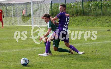 Fussball Testspiel. SK Austria Klagenfurt gegen Leoben. Andrew Irving (Klagenfurt). Glanegg, am 11.7.2023.
Foto: Kuess



---
pressefotos, pressefotografie, kuess, qs, qspictures, sport, bild, bilder, bilddatenbank