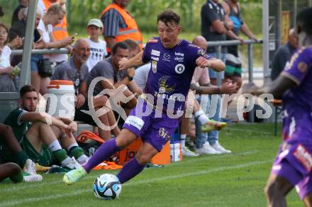 Fussball Testspiel. SK Austria Klagenfurt gegen Leoben. Christopher Wernitznig (Klagenfurt). Glanegg, am 11.7.2023.
Foto: Kuess



---
pressefotos, pressefotografie, kuess, qs, qspictures, sport, bild, bilder, bilddatenbank