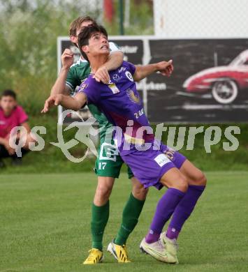 Fussball Testspiel. SK Austria Klagenfurt gegen Leoben. Sebastian Guerra Soto (Klagenfurt). Glanegg, am 11.7.2023.
Foto: Kuess



---
pressefotos, pressefotografie, kuess, qs, qspictures, sport, bild, bilder, bilddatenbank