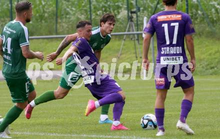 Fussball Testspiel. SK Austria Klagenfurt gegen Leoben. Sinan Karweina (Klagenfurt). Glanegg, am 11.7.2023.
Foto: Kuess



---
pressefotos, pressefotografie, kuess, qs, qspictures, sport, bild, bilder, bilddatenbank