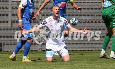 Fussball Testspiel. SK Austria Klagenfurt gegen SKN St. Poelten.  Christopher Cvetko  (Klagenfurt). Welzenegg, am 15.7.2023.
Foto: Kuess



---
pressefotos, pressefotografie, kuess, qs, qspictures, sport, bild, bilder, bilddatenbank