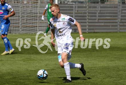 Fussball Testspiel. SK Austria Klagenfurt gegen SKN St. Poelten.  Christopher Cvetko  (Klagenfurt). Welzenegg, am 15.7.2023.
Foto: Kuess



---
pressefotos, pressefotografie, kuess, qs, qspictures, sport, bild, bilder, bilddatenbank