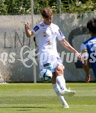 Fussball Testspiel. SK Austria Klagenfurt gegen SKN St. Poelten. Jannik Robatsch   (Klagenfurt). Welzenegg, am 15.7.2023.
Foto: Kuess



---
pressefotos, pressefotografie, kuess, qs, qspictures, sport, bild, bilder, bilddatenbank