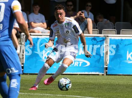 Fussball Testspiel. SK Austria Klagenfurt gegen SKN St. Poelten.  Sinan Karweina  (Klagenfurt). Welzenegg, am 15.7.2023.
Foto: Kuess



---
pressefotos, pressefotografie, kuess, qs, qspictures, sport, bild, bilder, bilddatenbank