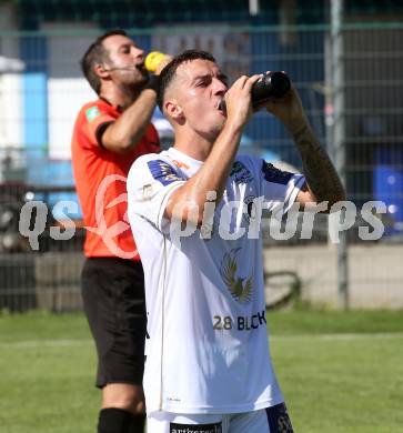 Fussball Testspiel. SK Austria Klagenfurt gegen SKN St. Poelten.   Sinan Karweina (Klagenfurt). Welzenegg, am 15.7.2023.
Foto: Kuess



---
pressefotos, pressefotografie, kuess, qs, qspictures, sport, bild, bilder, bilddatenbank