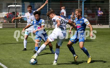 Fussball Testspiel. SK Austria Klagenfurt gegen SKN St. Poelten.  Jannik Robatsch  (Klagenfurt). Welzenegg, am 15.7.2023.
Foto: Kuess



---
pressefotos, pressefotografie, kuess, qs, qspictures, sport, bild, bilder, bilddatenbank