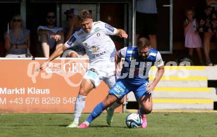 Fussball Testspiel. SK Austria Klagenfurt gegen SKN St. Poelten. Christopher Wernitznig   (Klagenfurt). Welzenegg, am 15.7.2023.
Foto: Kuess



---
pressefotos, pressefotografie, kuess, qs, qspictures, sport, bild, bilder, bilddatenbank