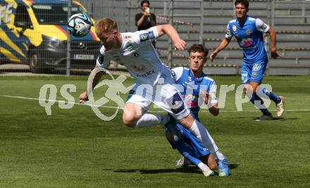 Fussball Testspiel. SK Austria Klagenfurt gegen SKN St. Poelten.   Jonas Arweiler (Klagenfurt). Welzenegg, am 15.7.2023.
Foto: Kuess



---
pressefotos, pressefotografie, kuess, qs, qspictures, sport, bild, bilder, bilddatenbank