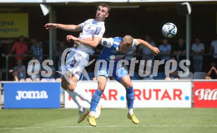 Fussball Testspiel. SK Austria Klagenfurt gegen SKN St. Poelten. Andrew Irving  (Klagenfurt). Welzenegg, am 15.7.2023.
Foto: Kuess
---
pressefotos, pressefotografie, kuess, qs, qspictures, sport, bild, bilder, bilddatenbank