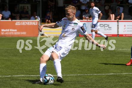 Fussball Testspiel. SK Austria Klagenfurt gegen SKN St. Poelten.  Christopher Cvetko  (Klagenfurt). Welzenegg, am 15.7.2023.
Foto: Kuess



---
pressefotos, pressefotografie, kuess, qs, qspictures, sport, bild, bilder, bilddatenbank