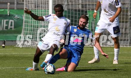 Fussball Testspiel. SK Austria Klagenfurt gegen SKN St. Poelten.  Solomon Bonnah (Klagenfurt). Welzenegg, am 15.7.2023.
Foto: Kuess



---
pressefotos, pressefotografie, kuess, qs, qspictures, sport, bild, bilder, bilddatenbank