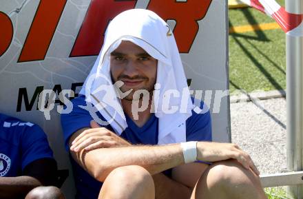 Fussball Testspiel. SK Austria Klagenfurt gegen SKN St. Poelten.   Nikola Djoric (Klagenfurt). Welzenegg, am 15.7.2023.
Foto: Kuess



---
pressefotos, pressefotografie, kuess, qs, qspictures, sport, bild, bilder, bilddatenbank