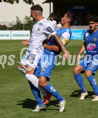 Fussball Testspiel. SK Austria Klagenfurt gegen SKN St. Poelten.  Sinan Karweina  (Klagenfurt). Welzenegg, am 15.7.2023.
Foto: Kuess



---
pressefotos, pressefotografie, kuess, qs, qspictures, sport, bild, bilder, bilddatenbank