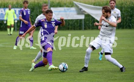 Fussball Bundesliga. Testspiel. ASKOE Koettmannsdorf gegen SK Austria Klagenfurt. Christopher Wernitznig (Austria KLagenfurt). Koettmannsdorf, am 19.7.2023.
Foto: Kuess



---
pressefotos, pressefotografie, kuess, qs, qspictures, sport, bild, bilder, bilddatenbank