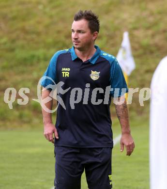 Fussball Bundesliga. Testspiel. ASKOE Koettmannsdorf gegen SK Austria Klagenfurt. Co-Trainer Florian Kucher (Koettmannsdorf). Koettmannsdorf, am 19.7.2023.
Foto: Kuess



---
pressefotos, pressefotografie, kuess, qs, qspictures, sport, bild, bilder, bilddatenbank