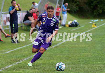 Fussball Bundesliga. Testspiel. ASKOE Koettmannsdorf gegen SK Austria Klagenfurt. Christopher Wernitznig  (Austria KLagenfurt). Koettmannsdorf, am 19.7.2023.
Foto: Kuess



---
pressefotos, pressefotografie, kuess, qs, qspictures, sport, bild, bilder, bilddatenbank