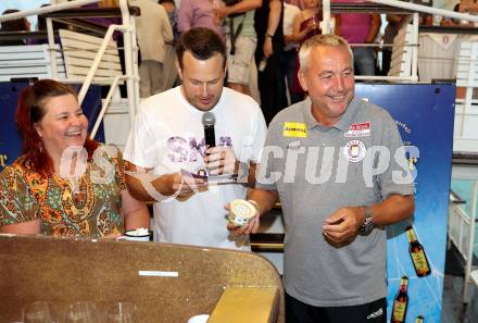 Fussball Bundesliga. Kick off, SK Austria KLagenfurt.  Patrick Jochum, Trainer Peter Pacult . KLagenfurt, am 18.7.2023.
Foto: Kuess



---
pressefotos, pressefotografie, kuess, qs, qspictures, sport, bild, bilder, bilddatenbank