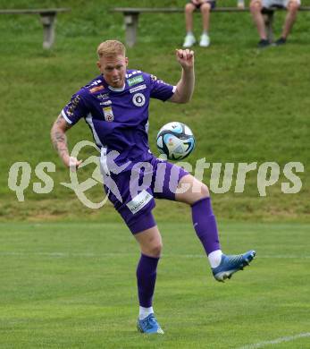 Fussball Bundesliga. Testspiel. ASKOE Koettmannsdorf gegen SK Austria Klagenfurt. Jonas Arweiler (Austria KLagenfurt). Koettmannsdorf, am 19.7.2023.
Foto: Kuess



---
pressefotos, pressefotografie, kuess, qs, qspictures, sport, bild, bilder, bilddatenbank