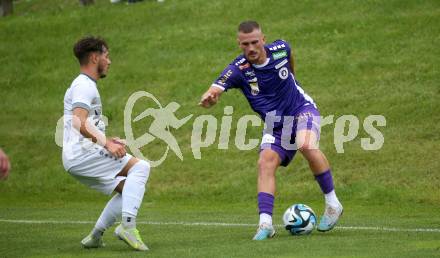 Fussball Bundesliga. Testspiel. ASKOE Koettmannsdorf gegen SK Austria Klagenfurt. Turgay Gemicibasi (Austria KLagenfurt). Koettmannsdorf, am 19.7.2023.
Foto: Kuess



---
pressefotos, pressefotografie, kuess, qs, qspictures, sport, bild, bilder, bilddatenbank