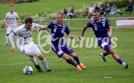 Fussball Bundesliga. Testspiel. ASKOE Koettmannsdorf gegen SK Austria Klagenfurt.  Florian Jaritz, Turgay Gemicibasi (Austria KLagenfurt). Koettmannsdorf, am 19.7.2023.
Foto: Kuess



---
pressefotos, pressefotografie, kuess, qs, qspictures, sport, bild, bilder, bilddatenbank