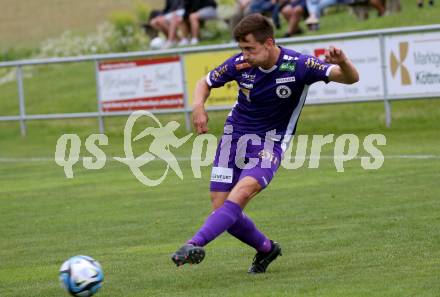 Fussball Bundesliga. Testspiel. ASKOE Koettmannsdorf gegen SK Austria Klagenfurt. Till Schumacher (Austria KLagenfurt). Koettmannsdorf, am 19.7.2023.
Foto: Kuess



---
pressefotos, pressefotografie, kuess, qs, qspictures, sport, bild, bilder, bilddatenbank