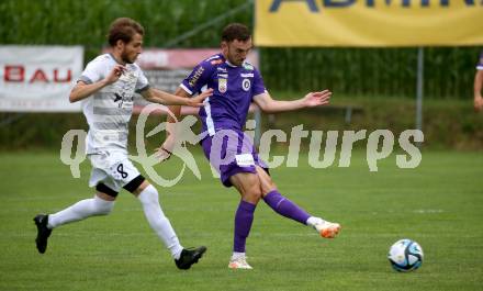 Fussball Bundesliga. Testspiel. ASKOE Koettmannsdorf gegen SK Austria Klagenfurt. Andrew Irving (Austria KLagenfurt). Koettmannsdorf, am 19.7.2023.
Foto: Kuess



---
pressefotos, pressefotografie, kuess, qs, qspictures, sport, bild, bilder, bilddatenbank