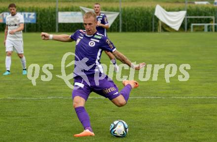 Fussball Bundesliga. Testspiel. ASKOE Koettmannsdorf gegen SK Austria Klagenfurt. Florian Jaritz (Austria KLagenfurt). Koettmannsdorf, am 19.7.2023.
Foto: Kuess



---
pressefotos, pressefotografie, kuess, qs, qspictures, sport, bild, bilder, bilddatenbank