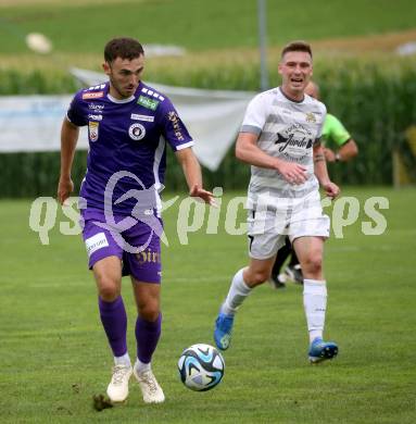 Fussball Bundesliga. Testspiel. ASKOE Koettmannsdorf gegen SK Austria Klagenfurt. Andrew Irving (Austria KLagenfurt). Koettmannsdorf, am 19.7.2023.
Foto: Kuess



---
pressefotos, pressefotografie, kuess, qs, qspictures, sport, bild, bilder, bilddatenbank