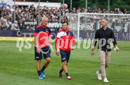 Fussball OEFB Cup. SAK gegen Sturm Graz. Peter Hrstic, Simon Sadnek, Trainer Darko Djukic KLagenfurt, am 22.7.2023.
Foto: Kuess






---
pressefotos, pressefotografie, kuess, qs, qspictures, sport, bild, bilder, bilddatenbank