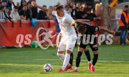 Fussball OEFB Cup. SAK gegen Sturm Graz.  Marko Gajic,  (SAK),  Tomi Horvat  (Sturm Graz). KLagenfurt, am 22.7.2023.
Foto: Kuess






---
pressefotos, pressefotografie, kuess, qs, qspictures, sport, bild, bilder, bilddatenbank