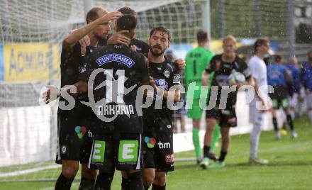 Fussball OEFB Cup. SAK gegen Sturm Graz.  Torjubel Jan Gorenc Stankovic, , Szymon Wlodarczyk, Manprit Sarkaria  (Sturm Graz). KLagenfurt, am 22.7.2023.
Foto: Kuess






---
pressefotos, pressefotografie, kuess, qs, qspictures, sport, bild, bilder, bilddatenbank