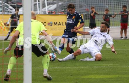 Fussball OEFB Cup. ASK gegen Admira Wacker. Melvin Osmic (ASK), Raphael Galle (Admira Wacker). Klagenfurt, am 23.7.2023.
Foto: Kuess
---
pressefotos, pressefotografie, kuess, qs, qspictures, sport, bild, bilder, bilddatenbank