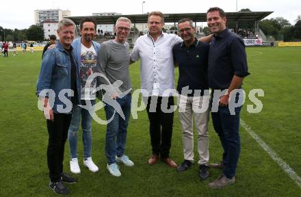 Fussball OEFB Cup. ASK gegen Admira Wacker.   Arno Arthofer, Matthias Dollinger, Peter Stoeger, Franz Petritz, Philipp Liesnig,. Klagenfurt, am 23.7.2023.
Foto: Kuess
---
pressefotos, pressefotografie, kuess, qs, qspictures, sport, bild, bilder, bilddatenbank