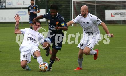 Fussball OEFB Cup. ASK gegen Admira Wacker. Bohdan Romaniuk, Marko Mrsic (ASK), George Davis (Admira Wacker). Klagenfurt, am 23.7.2023.
Foto: Kuess
---
pressefotos, pressefotografie, kuess, qs, qspictures, sport, bild, bilder, bilddatenbank