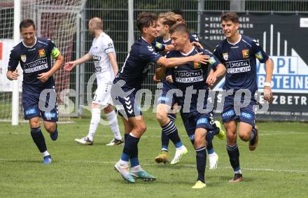 Fussball OEFB Cup. ASK gegen Admira Wacker. Torjubel Lukas Malicsek (Admira Wacker). Klagenfurt, am 23.7.2023.
Foto: Kuess
---
pressefotos, pressefotografie, kuess, qs, qspictures, sport, bild, bilder, bilddatenbank