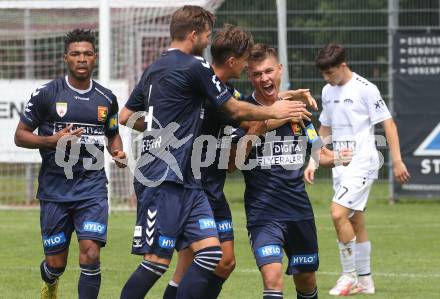 Fussball OEFB Cup. ASK gegen Admira Wacker. Torjubel Lukas Malicsek (Admira Wacker). Klagenfurt, am 23.7.2023.
Foto: Kuess
---
pressefotos, pressefotografie, kuess, qs, qspictures, sport, bild, bilder, bilddatenbank