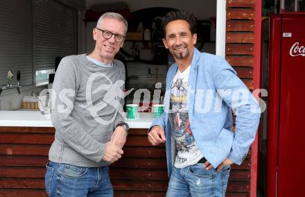 Fussball OEFB Cup. ASK gegen Admira Wacker.   Peter Stoeger (Admira Wacker), Matthias Dollinger (ASK),. Klagenfurt, am 23.7.2023.
Foto: Kuess
---
pressefotos, pressefotografie, kuess, qs, qspictures, sport, bild, bilder, bilddatenbank