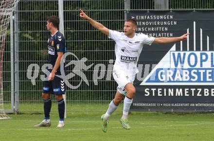 Fussball OEFB Cup. ASK gegen Admira Wacker. Torjubel Anej Kmetic (ASK). Klagenfurt, am 23.7.2023.
Foto: Kuess
---
pressefotos, pressefotografie, kuess, qs, qspictures, sport, bild, bilder, bilddatenbank