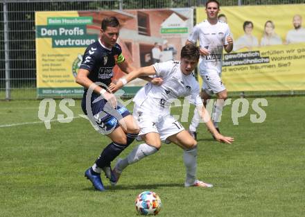 Fussball OEFB Cup. ASK gegen Admira Wacker.  Kyrylo Romaniuk (ASK), Stephan Zwierschitz (Admira Wacker). Klagenfurt, am 23.7.2023.
Foto: Kuess
---
pressefotos, pressefotografie, kuess, qs, qspictures, sport, bild, bilder, bilddatenbank