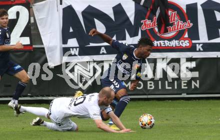 Fussball OEFB Cup. ASK gegen Admira Wacker. Danijel Micic (ASK), Reinhard Azubuike Young (Admira Wacker). Klagenfurt, am 23.7.2023.
Foto: Kuess
---
pressefotos, pressefotografie, kuess, qs, qspictures, sport, bild, bilder, bilddatenbank