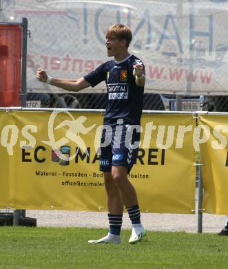 Fussball OEFB Cup. ASK gegen Admira Wacker.  Torjubel David Puczka (Admira Wacker). Klagenfurt, am 23.7.2023.
Foto: Kuess
---
pressefotos, pressefotografie, kuess, qs, qspictures, sport, bild, bilder, bilddatenbank